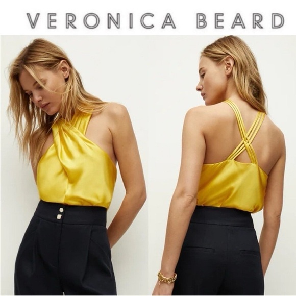 Veronica Beard Steward Top Original price $348 NWT Silk, Viscose. Size 6 - Picture 1 of 5